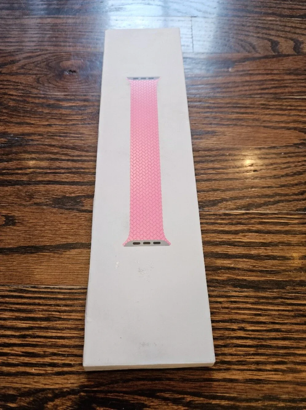 New Flamingo Pink Braided Solo Loop Watch Band In Size 10
